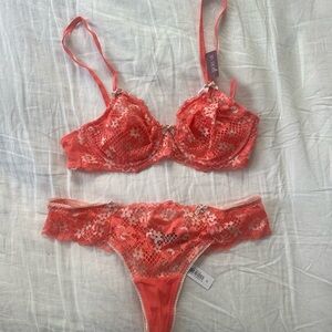 Adore Me cute lingerie set never worn
Bra: 36B 
Underwear: M